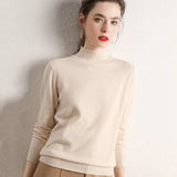 Sweater 2020 New O-neck Female Long-sleeved Knitted Pullover Jumper Pull Femme Clothes White Slim Thin Casual