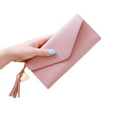 Wallets Small Leather Purse Women Tassel Card Bags For Women 2020 Female Purse Money PU Zipper Clip Daily Lady