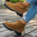 Breakj 36 To 43 Autumn And Winter Is Beautiful With Coarse And Velvet Side Zipper Fashion