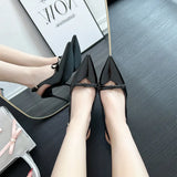 Breakj Sandals Women 2025 New Patent Leather And Professional Work High Heels With Back Empty Single