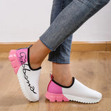 Women Fashion Vulcanized Sneakers Platform Solid Color Flats Ladies Shoes Casual Breathable Wedges Ladies Walking