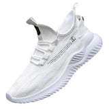 Mens Casual Shoes Breathable Mesh Men Running Sneakers Lightweight Lace-up Tenis Vulcanized Shoes Walking Male