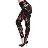 Fashion Women Hot Leggings Floral Print Fitness Leggins Sexy Legging High Waist Workout Leggin Elastic Pants Drop