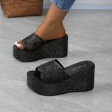 Breakj Bottom Slippers 2025 Summer New Pine Cake Thick Bottom Mesh Small Children Drag Large Size Leisure Cold