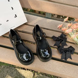 2024, The New Spring And Summer Mary Jane Shoes Loose Cake Bottom Bow Students JK All Kinds Of Sweet