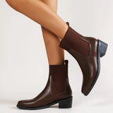 Breakj Short Boots 2025 Autumn And Winter New Fashion Chelsea Boots Female British Wind Tips And Short
