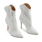 High-Heeled, Large-Size Women's Shoes With Ankle Boots And Fashionable Short