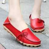 Shoes Casual PU Leather Flat Shoes For Women Round Toe Non Slip Nurse Chef Shoes Women Flats Fashion Chaussure