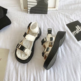Women Sandals Fashion Summer Breathable Thick Bottom Women's Beach Slides Mesh Causal Back Strap Women Platform