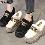 Winter snow boots Superior quality Women Boots Lace Up Fashion Boots Women Ankle Fur Boots warm Women Shoes size
