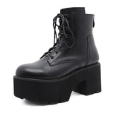 2021 Wholesale Women Ankle Boots Round Toe EVA Soft Material Lace-Up Female Short Boots Thick Platform Ladies Shoes