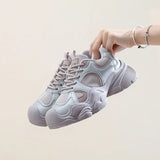 Breakj Korean Platform Dad Shoes Spring 2025 New Street Shot Student Running Sneakers Increase Leisure