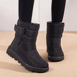 Women Boots 2021 New Winter Boots Shoes Women Waterproof Snow Bottine Femme Low Heels Boots Winter Shoes Platform Ankle