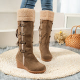 Breakj Lady Cotton Boots After Matte Tuxedo High Boots Sleeve Slope And Snow