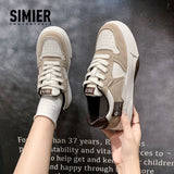 Shoes Girls Spring 2024 Internet Celebrities New Thick-Soled Leisure Sports Shoes Female Students Xiaobai Running Board Shoes Women's