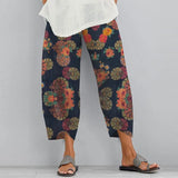 2022 ZANZEA Vintage Harem Pants Women's Print Trousers Casual Floral Long Pantalon Palazzo Female Elastic Waist Turnip