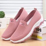 Shoes 2021 Fashion Mesh Casual Shoes Women Breathable Flat Sneakers Women Light Running Shoes Zapatillas De