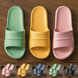 Home Slippers Women Summer Anti-slip Wear-resistant Bottom Slippers Indoor Couples Bathroom Floor Shoes Sandals Women