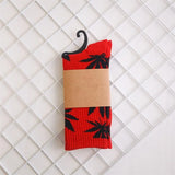 Socks For Women Men's Cotton Socks Hip Hop Leaf high Quality Harajuku Ladies White Green Spring Autumn casual long