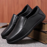 Leather Men Casual Shoes Luxury Brand Formal Business Mens Loafers Moccasins Breathable Slip on Male Driving Shoes