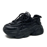 Autumn New Ladies Casual Sports Shoes Fashion Lace Thick-soled Breathable Shoes Versatile Designer Women's Sports
