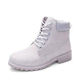 Women Boots Warm Snow Boot Rubber Sneakers Platform Shoes Fur White Boots Lace Up Bota Feminina Punk Schoenen