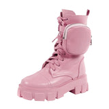 New Punk Women Boots Hot High Heels Big Size 43 Gothic Style Thick Bottom Wedges Shoes Fashion Ankle Boots Woman Pumps