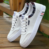 Arrival Men Sneakers Breathable Canvas Shoes Casual Soft Flax Lace-up Walking Sports Shoes Man Spring Flat