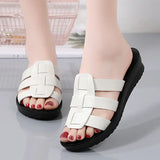 Breakj 2024 New Summer Flat-Bottomed Slippers Women's Ocean Gas Soft-Soled Women's Shoes Fashion Casual Ladies