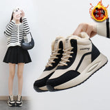 Breakj Women's Shoes 2024 New Winter High Help And Velvet Warm Versatile Niche Increased Casual Snow Boots