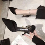 Women Thin Heel Hollow Sandals， Woman Pearl Butterfly Pointed Toe High Heels Womens Shoe Wedding Shoes，designer