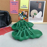 Thick-Soled Slippers Women 2021 Summer Men Fashion Beach Slippers Soft EVA Indoor Non-Slip Slippers Open-Toed