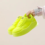 Breakj 2025 Spring Small White Shoes New Korean Ins Female Student Platform Ighten Sports Board Shoes Casual Street Shot MXF