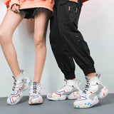 o'clock Stylish Couple Casual Shoes Non-Leather Breathable Male Sneakers Outdoor Quality Anti-skid Footwear Big Size