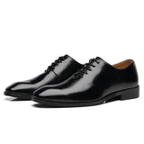 Fashion Plus Size Men Oxford PU Leather Shoes Men's Business Dress Shoes British Wind Big Size Wedding Shoes Men
