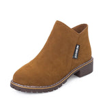 Women Boots Martens Autumn Winter Boots Classic Zipper Snow Ankle Boots Winter Suede Warm Fur Plush Women Shoes