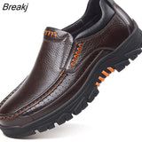 Genuine Leather Shoes Men Loafers Soft Cow Leather Men Casual Shoes New Male Footwear Black Brown Slip-on 2020 new