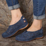 Women Sandals Soft Leather Wedges Shoes For Women Summer Sandals Casual Shoes Female Low-heel Hollow Out