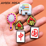Cartoon Elephant Shoes Decoration 2021 Cute Magic Mirror Shoe Accessories Croc Charms for Sandals Bracelets Jibz Kids
