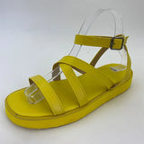 Platform Sandals Summer PU Leather Ankle Buckle Strap Flats Sandals Ladies Cross Casual Sandalies Female Beach Shoes