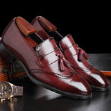 Leather Shoes Men Fashion Mens Shoes Black Patent Leather Slip On Moccasins Luxury Flats Men Wedding Men Shoes