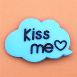 Sale 1pcs Shoe Charms Heart-shaped/Kiss me/Skull Shoe Accessories Shoe Buckle Decorations Fit Croc JIBZ Kid's X-mas
