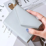 Wallets Small Leather Purse Women Tassel Card Bags For Women 2020 Female Purse Money PU Zipper Clip Daily Lady