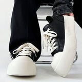 Breakj New Versatile Increased Big Head Commuting Derby Leather Shoes Thick Platform Increased Milk Fragrance Bottom Casual Board Shoes