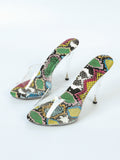 Breakj Sexy Super Heels 11CM High Nightights Clear Sandals Sex Shoes Plus Size