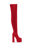 New Seasons Women's Boots Fashion Sexy Elastic Boots Nightclub Party Over The Knee Boots Side Zipper High Heel