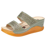 Sandals Women Comfortable Open Toe Beach Sandals Women Shoes Outdoor Female Slippers Slip On Wedge Sandals Footwear