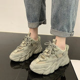 Design Women Shoes 2021 Fashion Women's Chunky Shoes Trendy Purple Platform Sneakers Fitness Ladies Trainers Casual