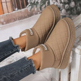 Boots 2025 New Winter Plus Thick Short Boots To Keep Warm Cotton Shoes Wearing Anti-Slip Women's Shoes Bread