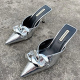 Women Slippers Summer Stiletto Pointed Sandals And Slippers To Wear Fashionable High Heels Sandals